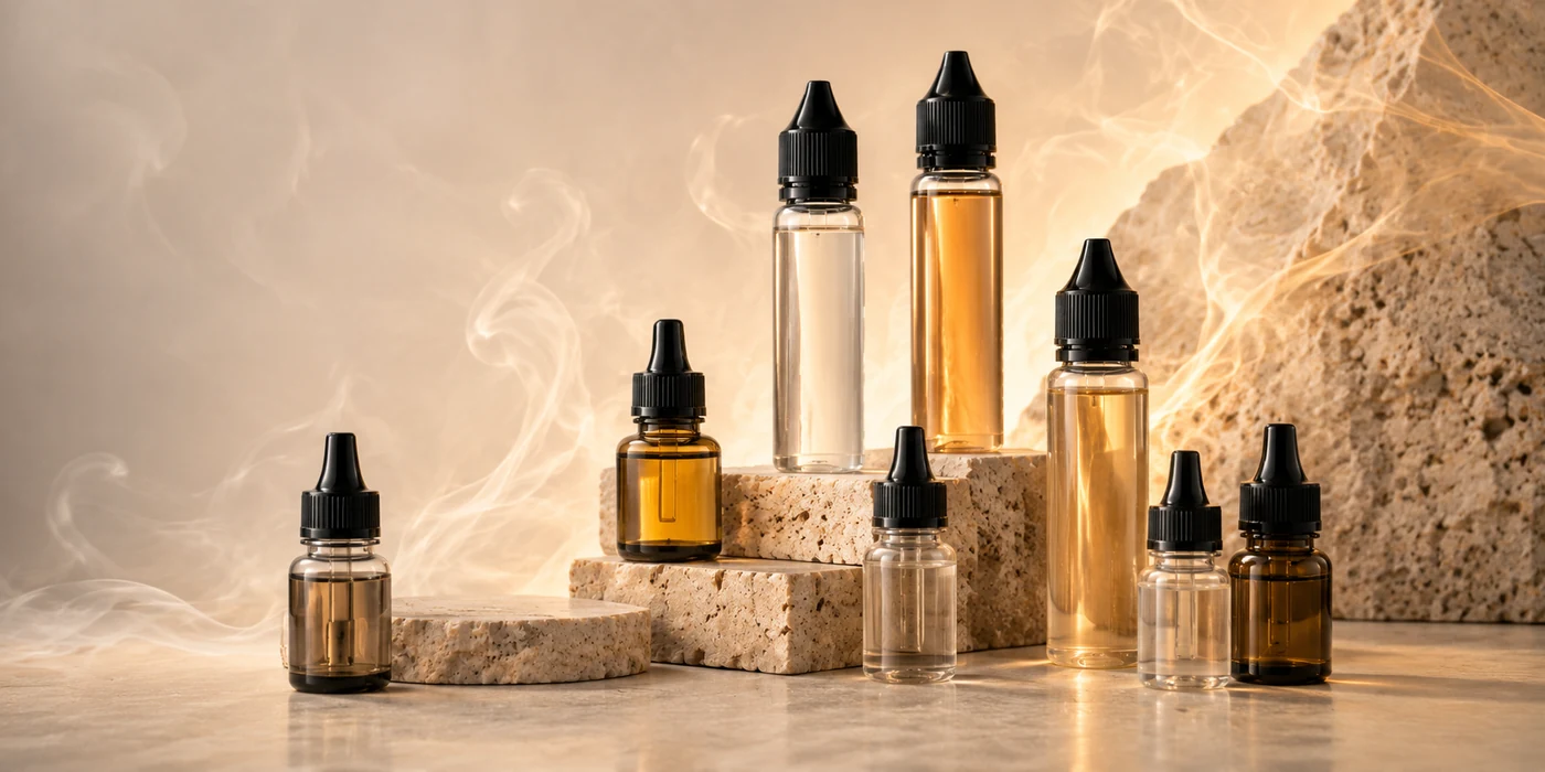 E-Liquid-Flaschen für E-Zigaretten und Pod-Systeme