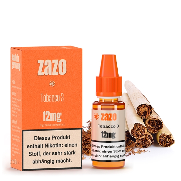 Tobacco 3 E-Liquid 10ml von ZAZO - Made in Germany – Bild 3