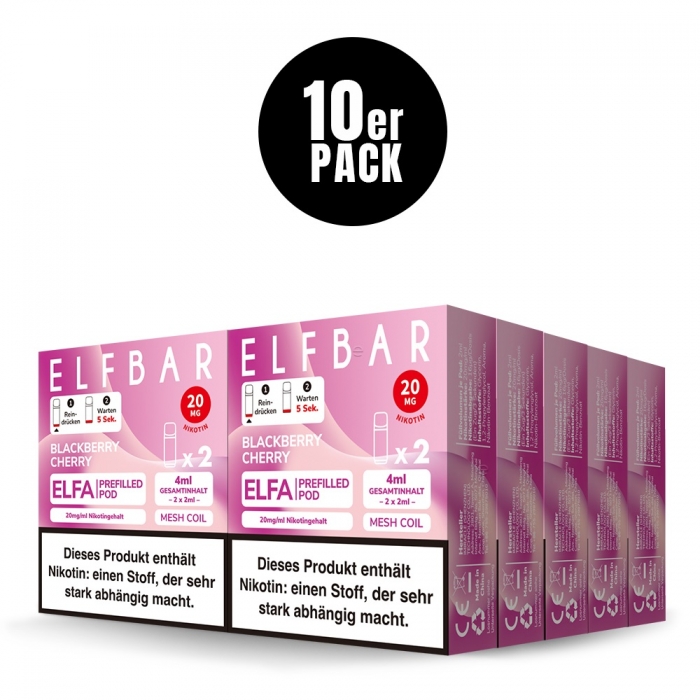 Elfa Prefilled Pod (10er VPE) - 3 neue Sorten - Elfbar