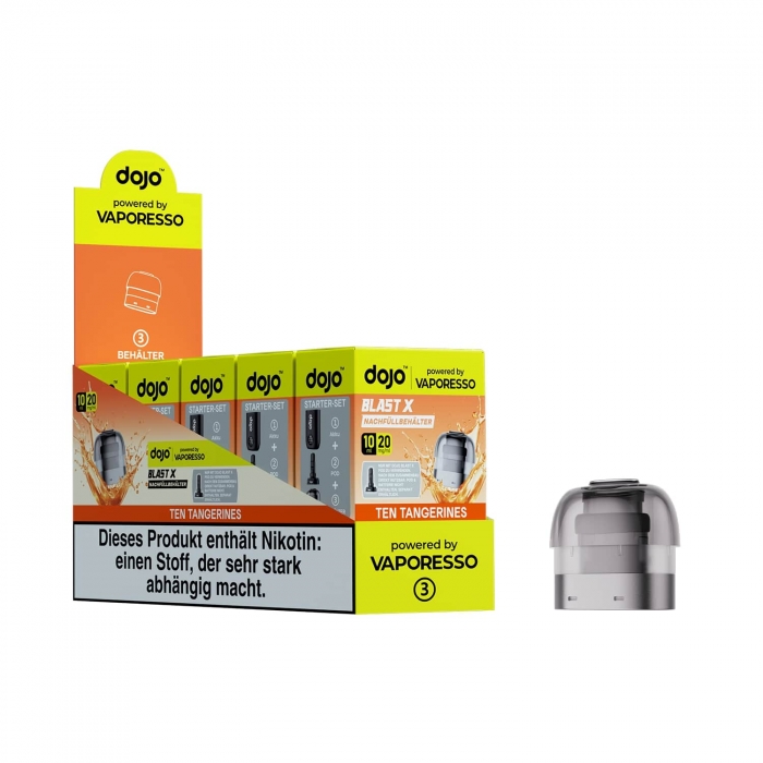 DoJo Blast X Nachfüllbehälter 10ml (5er VPE) - verschiedene Sorten - Vaporesso – Bild 4
