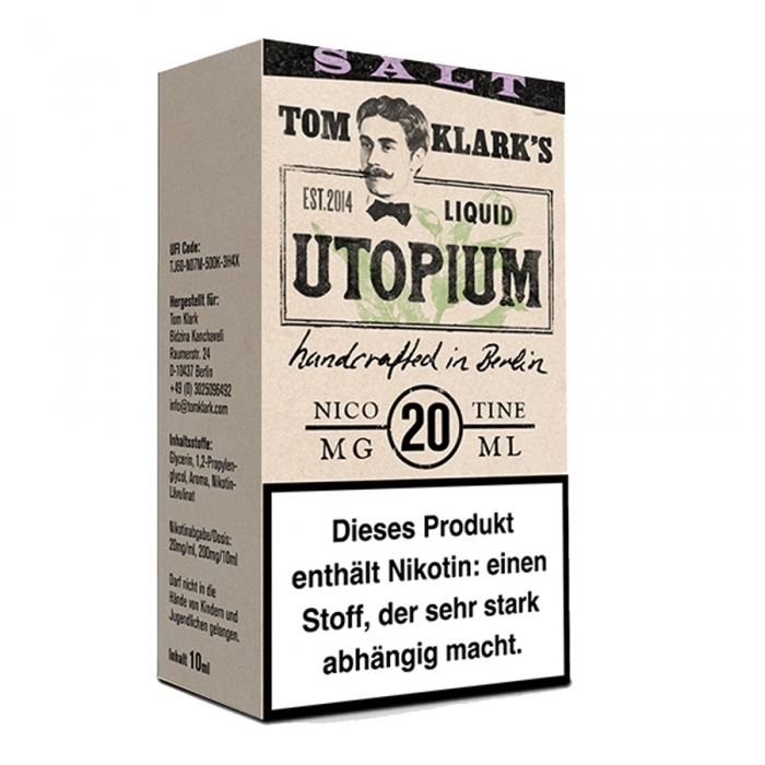 UTOPIUM Nikotinsalzliquid 10ml - TOM KLARK