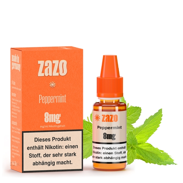 Peppermint E-Liquid 10ml von Zazo - Made in Germany – Bild 2