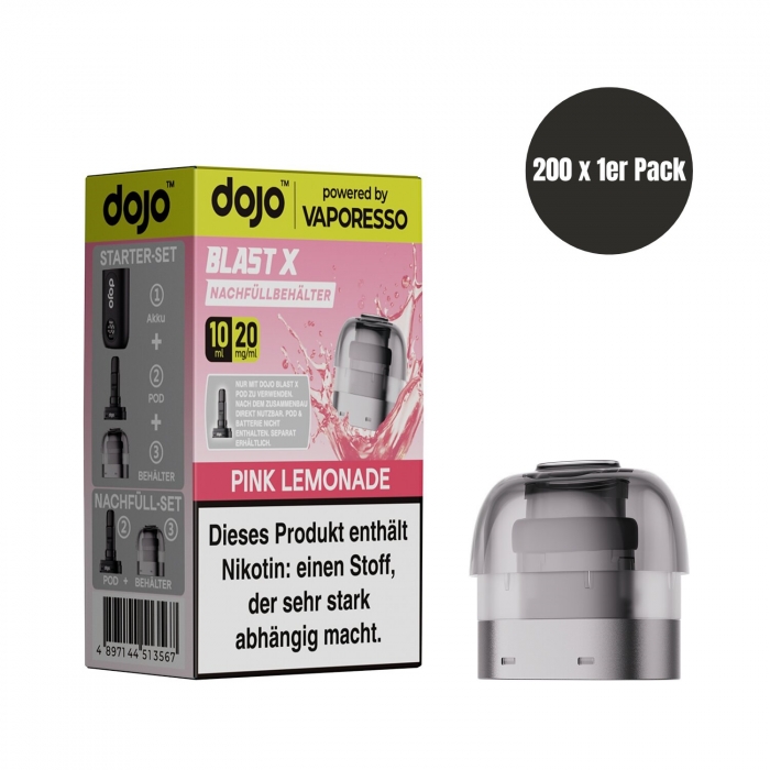 Dojo Blast X Nachfüllbehälter 10ml (200 VPE) - Pink Lemonade - Vaporesso