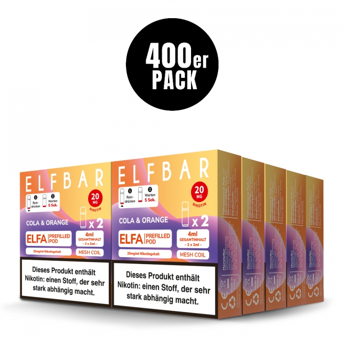 Neue Sorten Elfa Prefilled Pods (400er VPE) - Elfbar
