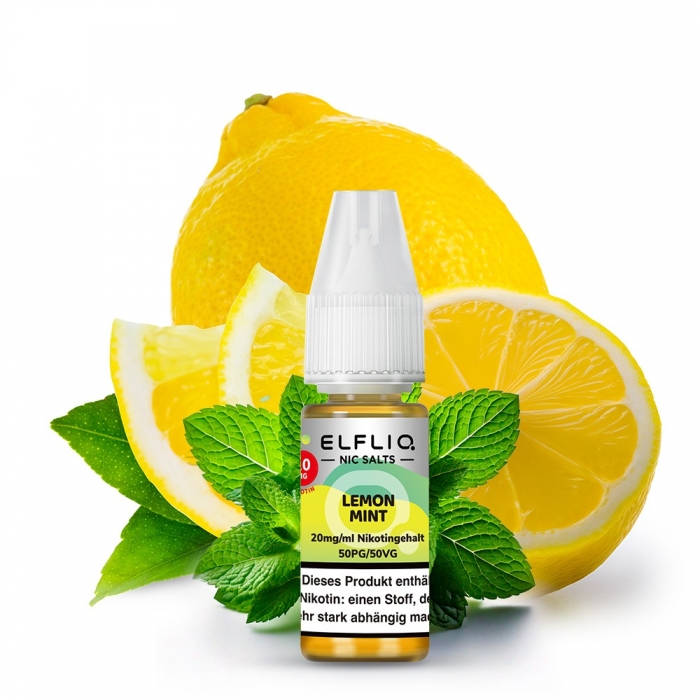 Lemon Mint Nikotinsalzliquid - Elfliq (ELFBAR) – Bild 2