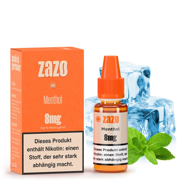 Menthol E-Liquid 10ml von ZAZO - Made in Germany – Bild 2