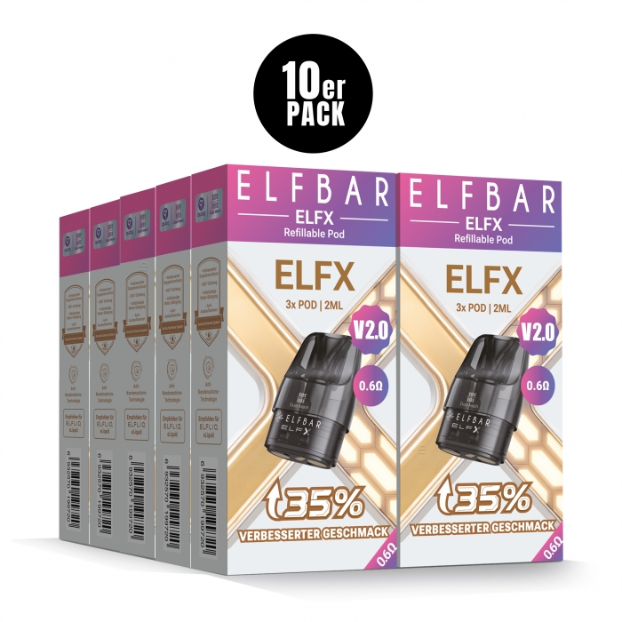 ELFX V2.0 2ml Leerpod (10er VPE) - Elfbar