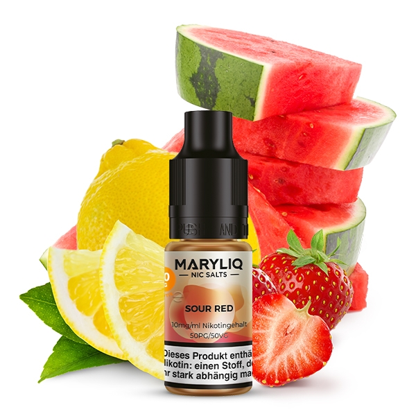 Sour Red Nikotinsalzliquid - Maryliq (Lost Mary)