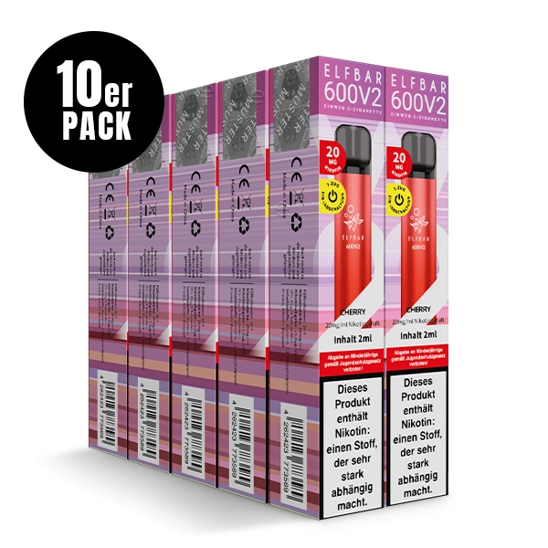 * Elfbar 600 *V2* MIT Nikotin (10er-Pack) – Bild 4