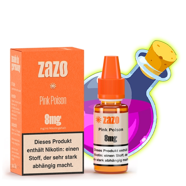 Pink Poison E-Liquid 10ml von ZAZO - Made in Germany – Bild 2
