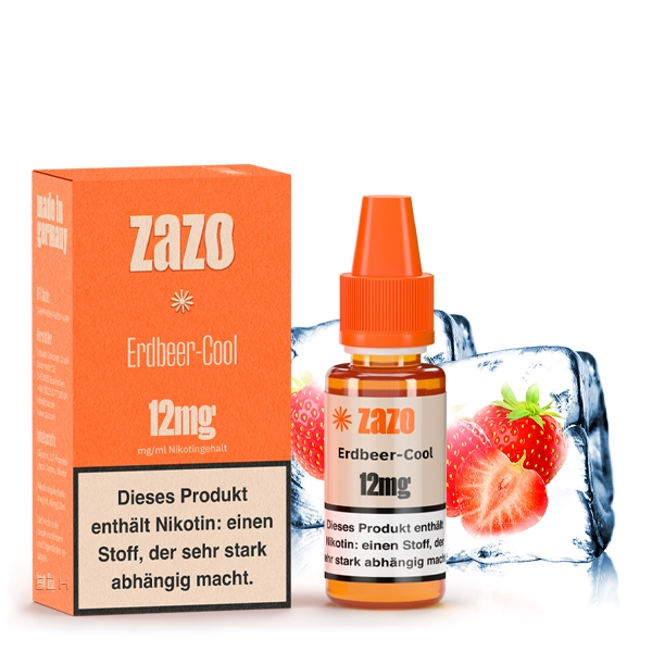 Erdbeer Cool E-Liquid 10ml von ZAZO - Made in Germany – Bild 3