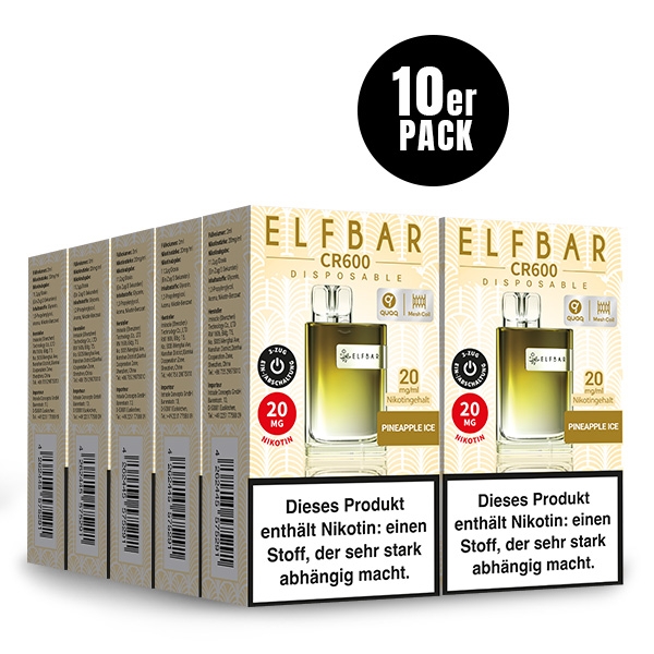 CR600 Einweg-E-Zigarette (10 PC) - ELFBAR – Bild 2