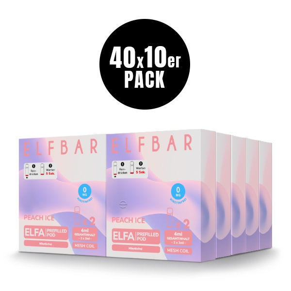 Elfa Prefilled Pod (400er VPE) - Nikotinfrei - Elfbar – Bild 5