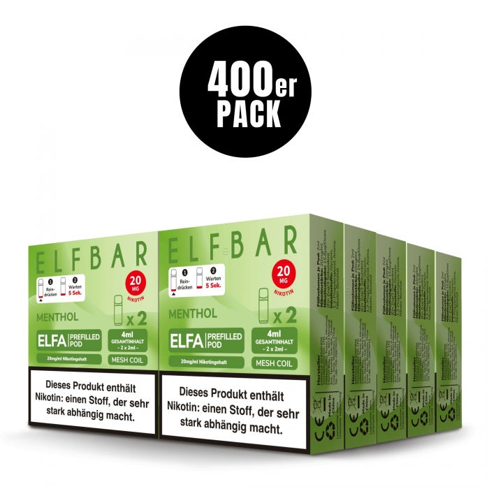 Elfa Prefilled Pod (400 VPE) - Neue Sorten – Bild 4