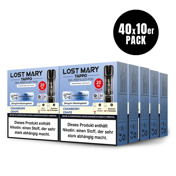 Lost Mary Tappo Prefilled Pods 400 VPE - by ELFBAR – Bild 5