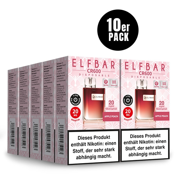 CR600 Einweg-E-Zigarette (10 PC) - ELFBAR – Bild 4