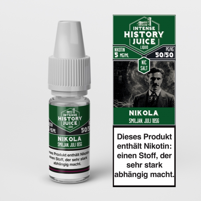 Nikola (Zitrone-Minze) Nikotinsalzliquid - INTENSE HISTORY JUICE