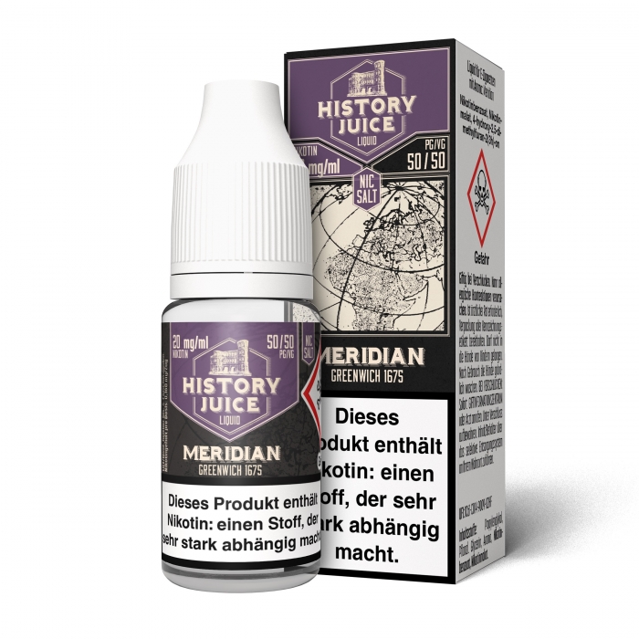 Meridian (Mandelkekse mit Himbeerfüllung) Nikotinsalzliquid - HISTORY JUICE