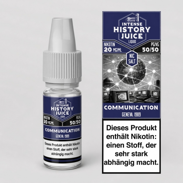 Communication (Rote Früchte, Kokos) Nikotinsalzliquid 10ml - INTENSE HISTORY JUICE – Bild 3