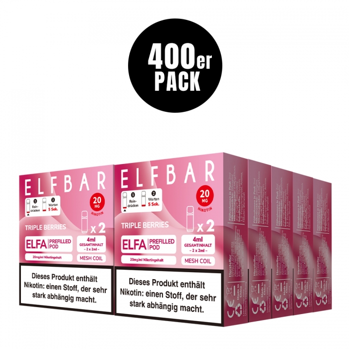 Elfa Prefilled Pod (400er VPE) - 5 Neue Sorten - Elfbar – Bild 4