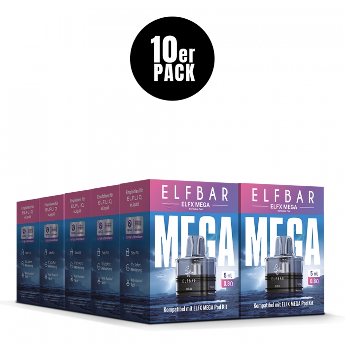 ELFX Mega Dual Mesh Pod 5ml (10 PC) - Elfbar – Bild 2