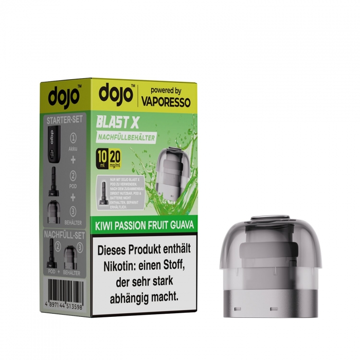 DoJo Blast X - Kiwi Passionfruit Guava - Nachfüllbehälter 10ml by Vaporesso