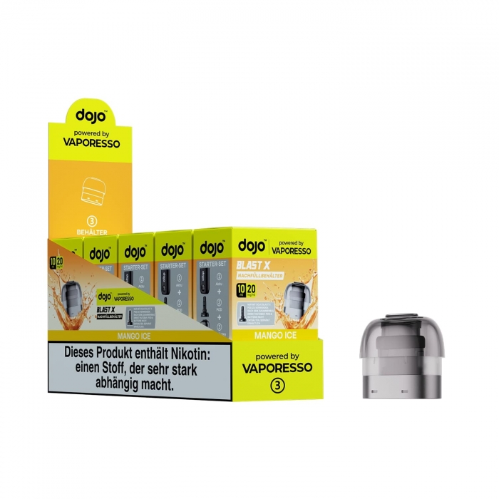 DoJo Blast X Nachfüllbehälter 10ml (5er VPE) - verschiedene Sorten - Vaporesso – Bild 3
