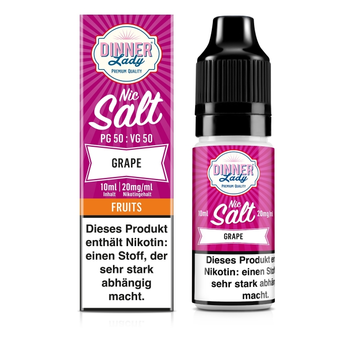 Grape Nikotinsalzliquid (Weintraube) - Dinner Lady