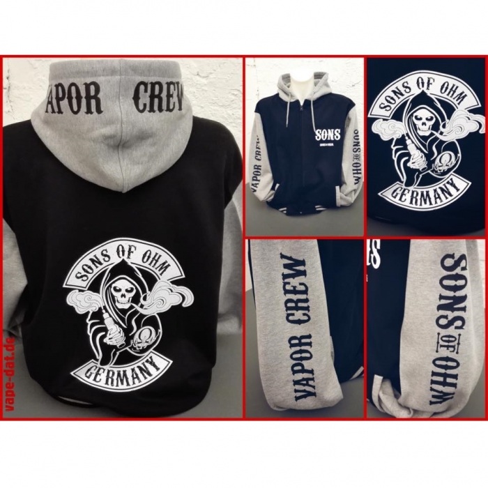 Kapuzenjacke SONS OF OHM "GRAU" - VAPE_DAT