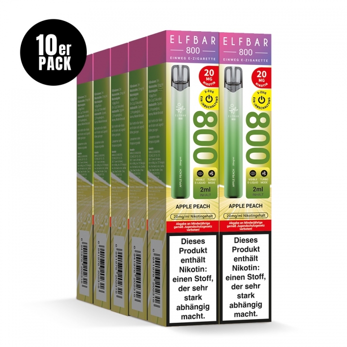 Elfbar 800 Einweg E-Zigarette 20mg (10PC) - Neue Sorten - Elfbar – Bild 6
