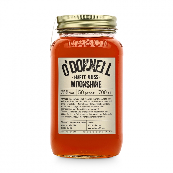 Harte Nuss 25% vol. Likör - O'DONNELL MOONSHINE