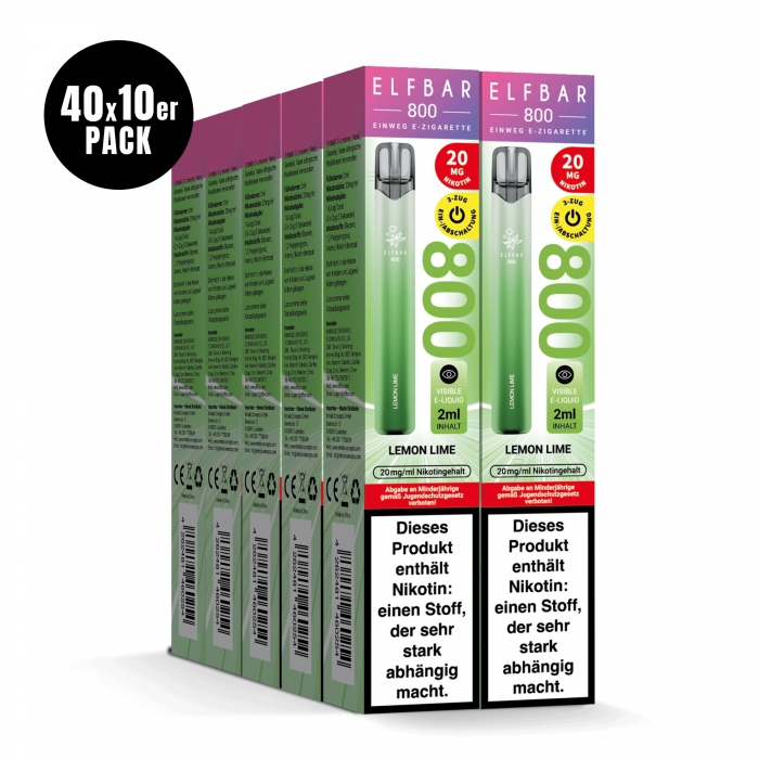 Elfbar 800 Einweg E-Zigarette 20mg (400er PC) - Elfbar – Bild 4