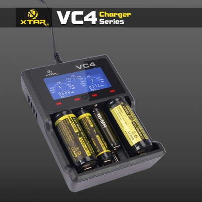XTAR VC4 Ladegerät für Li-Ion und NIMH (ohne Netzstecker)