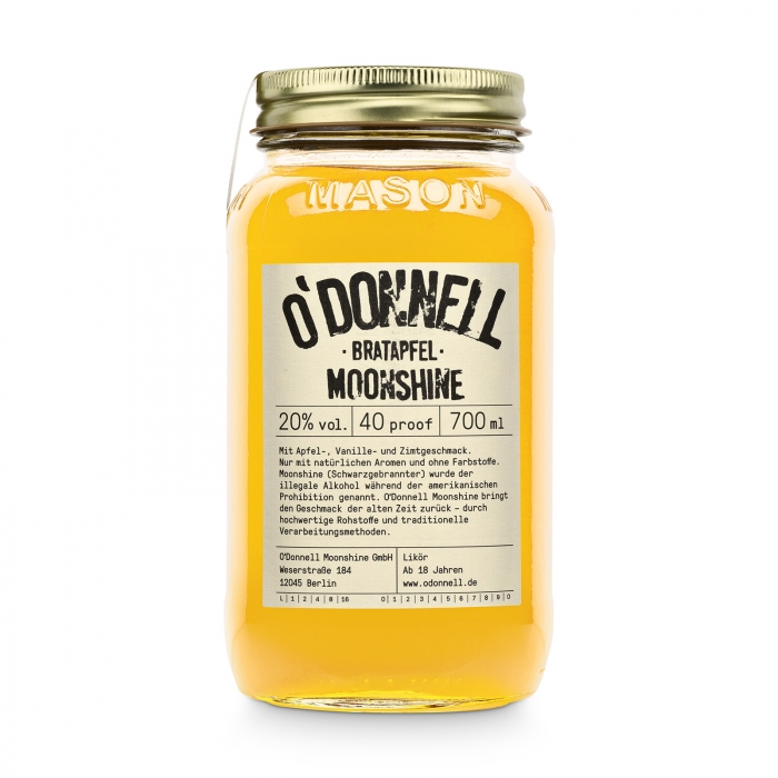 Bratapfel 20% vol. Likör - O'DONNELL MOONSHINE
