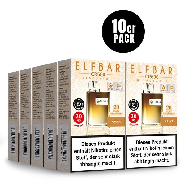 CR600 Einweg-E-Zigarette (10 PC) - ELFBAR – Bild 5