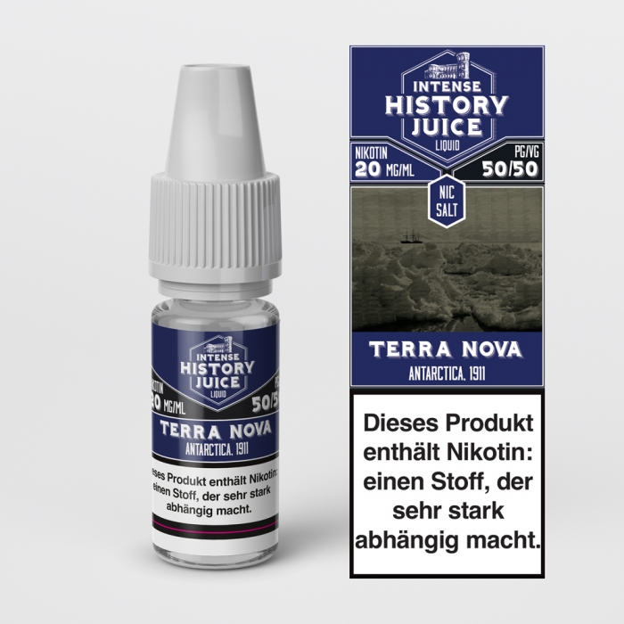 Terra Nova (Zitrone-Eisbonbon) Nikotinsalzliquid - INTENSE HISTORY JUICE – Bild 3