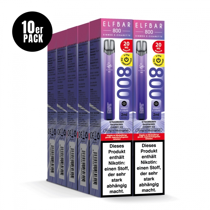 Elfbar 800 Einweg E-Zigarette 20mg (10 PC) - Elfbar – Bild 6