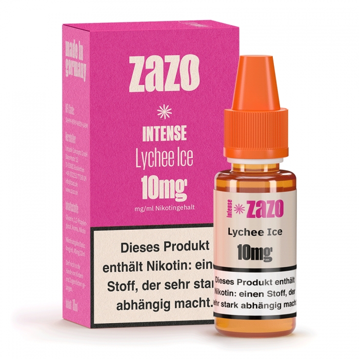 Intense Nikotinsalzliquid 10ml Lychee Ice - ZAZO – Bild 2