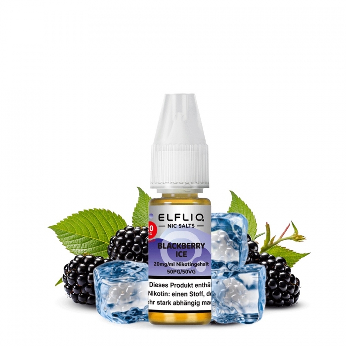 Blackberry Ice Nikotinsalzliquid (Brombeere, Eis) - Elfliq (ELFBAR) – Bild 2