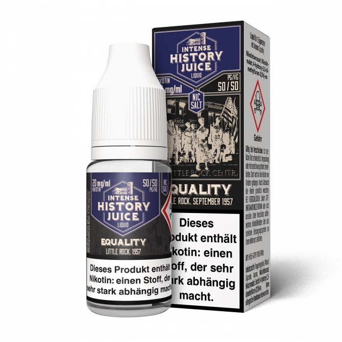 Equality (Himbeer-Cassis) Nikotinsalzliquid - INTENSE HISTORY JUICE – Bild 2