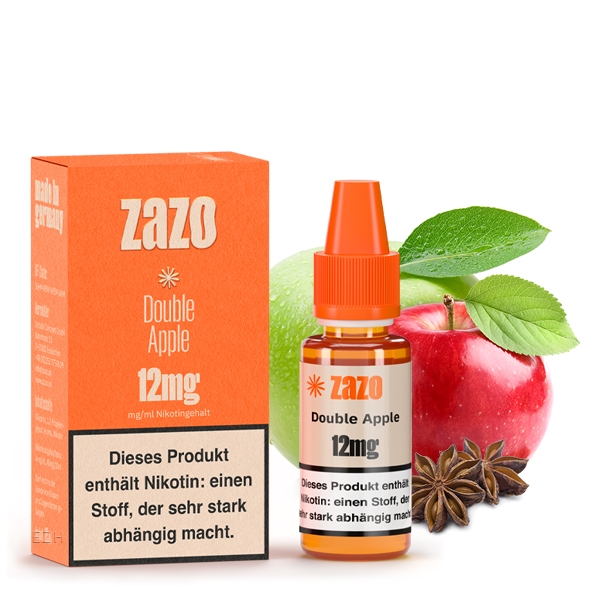 Double Apple (Doppel Apfel) E-Liquid 10ml von ZAZO - Made in Germany – Bild 3