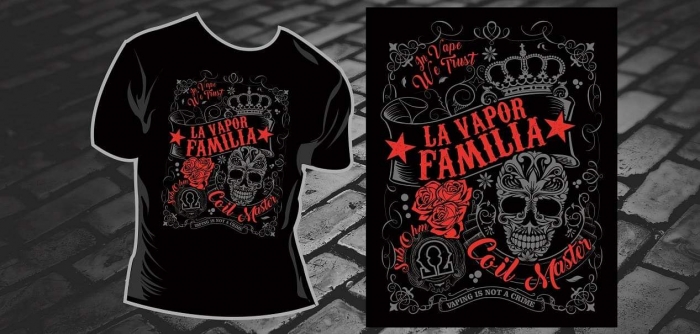 T-Shirt LA VAPOR FAMILIA - VAPE_DAT – Bild 2