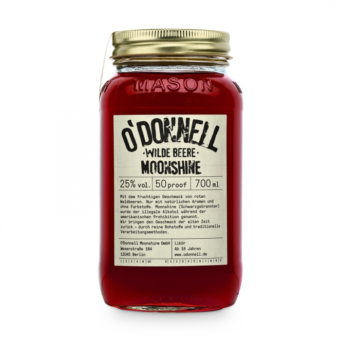 Wilde Beere 25% vol. Likör - O'DONNELL MOONSHINE