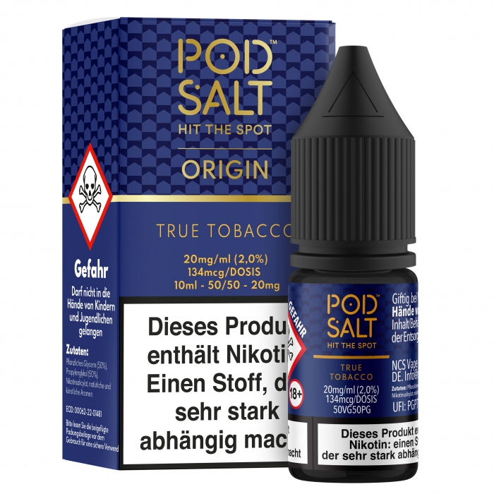 ORIGIN True Tobacco Nikotinsalzliquid - POD SALT – Bild 2