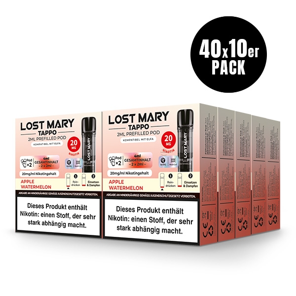 Lost Mary Tappo 2ml Prefilled Pod 400x(2Stk.) - Neue Sorten - by ELFBAR