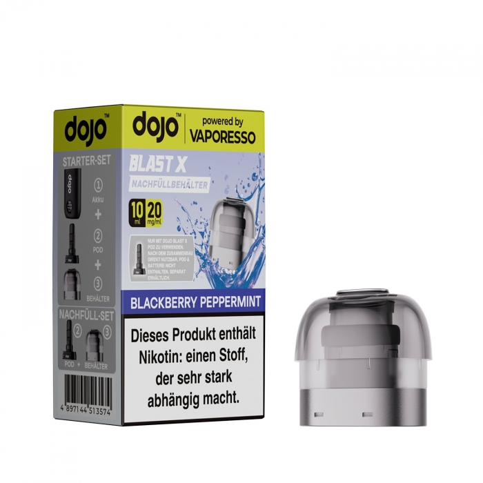 DoJo Blast X - Blackberry Peppermint - Nachfüllbehälter 10ml by Vaporesso