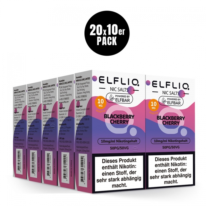 Blackberry Cherry 200PC Nikotinsalzliquid - Elfliq (ELFBAR)