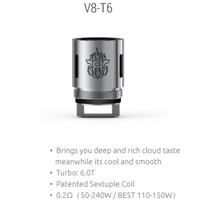 V8-T6 Sextuple Coilhead für den TFV8 - SMOK