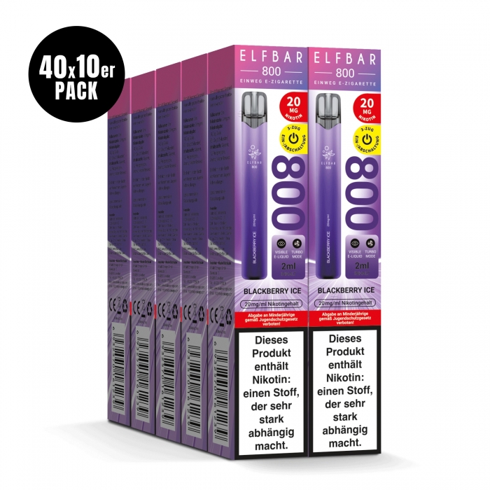 Elfbar 800 Einweg E-Zigarette 20mg (400er PC) - Elfbar
