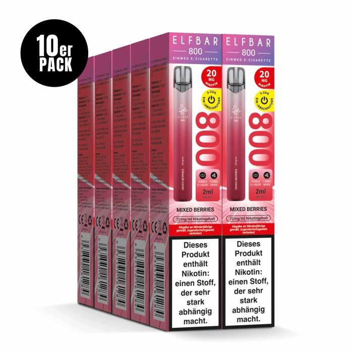 Elfbar 800 Einweg E-Zigarette 20mg (10 PC) - Elfbar – Bild 5